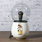 Плазменный шар керамика "Девочка в очках" 16х9,5х9,5 см - Фото 3