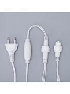 Гирлянда «Нить» 10 м, IP44, УМС, белая нить, 100 LED, свечение тёплое белое, 220 В 3584086 - фото 319933267
