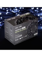 Гирлянда «Нить» 10 м, IP44, УМС, тёмная нить, 100 LED, свечение белое, мерцание белым, 220 В 3584088 - фото 319933279