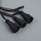 Гирлянда "Нить" уличная, УМС, 10 м, 3W LED(SMD-SB)-72-220V, нить тёмная, свечение жёлтое - Фото 5