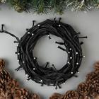 Гирлянда "Нить" 10 м , IP44, УМС, тёмная нить, 72 SMD-LED, свечение зелёное, 220 В - Фото 2