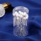 Шпилька для волос «Бусинка», стразы, 0.8×6 см, МИКС - Фото 2