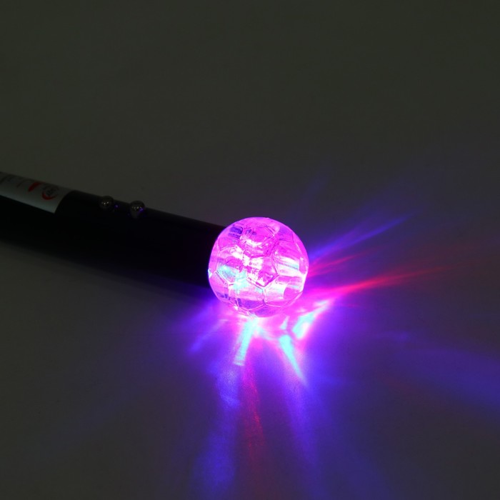 Лазерная указка, с карабином, 2 LED, 4 режима, 8.5 х 2 см, черная - фото 1905507653
