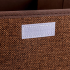 Короб стеллажный для хранения с двойной крышкой «Песок», 45×30×21 см, цвет коричневый - Фото 3