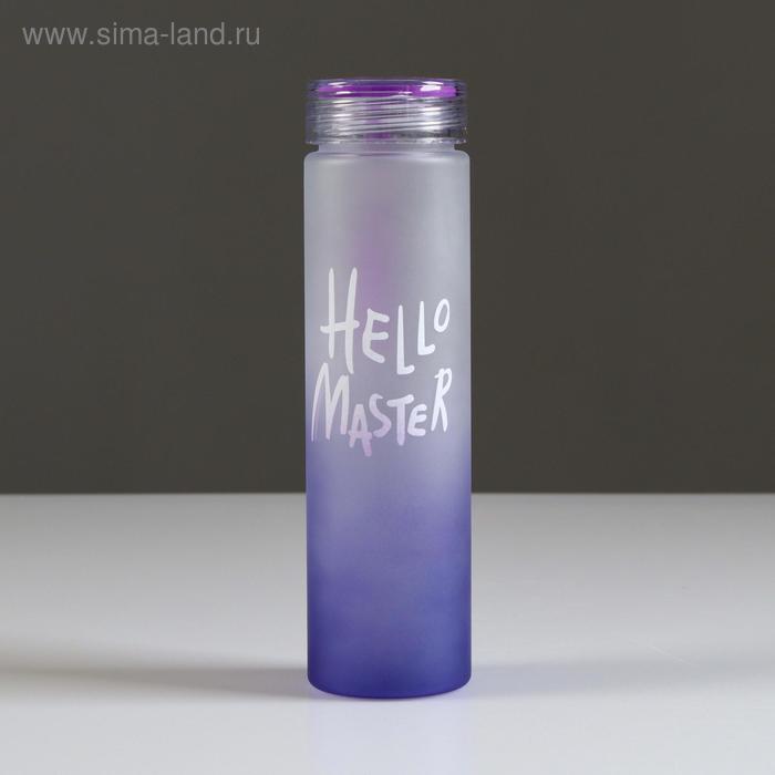 Бутылка для воды, 500 мл, Hello Master, 22 х 6 см, микс - Фото 1