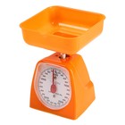 Весы кухонные Luazon LVKM-501, механические, до 5 кг, чаша 1200 мл, оранжевые - Фото 1