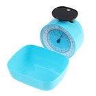 Весы кухонные Luazon LVKM-503, механические, до 5 кг, чаша 1000 мл, , голубые - Фото 3
