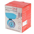 Весы кухонные Luazon LVKM-503, механические, до 5 кг, чаша 1000 мл, , голубые - Фото 6