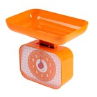 Весы кухонные Luazon LVKM-1001,механические, до 10 кг, чаша 1200 мл, оранжевые - Фото 1