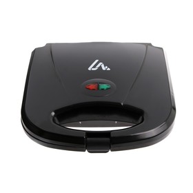 Электровафельница Luazon LT-08, 750 Вт, для орешек, антипригарное покрытие, чёрная