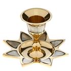 Подсвечник с перламутром «Звезда», на 1 свечу, 9.5×9.5×6.5 см, латунь - Фото 3