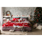Постельное бельё «Экономь и Я» Новогодние узоры 1,5 сп. 143×210 см, 150×210 см, 50×70 см - 2 шт., микрофайбер, 75 г/м² - Фото 4