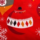Постельное бельё «Экономь и Я» Новогодние узоры 1,5 сп. 143×210 см, 150×210 см, 50×70 см - 2 шт., микрофайбер, 75 г/м² - Фото 6