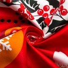 Постельное бельё «Экономь и Я» Новогодние узоры евро 200×210 см, 210×240 см, 50×70 см - 2 шт., микрофайбер, 75 г/м² - Фото 5