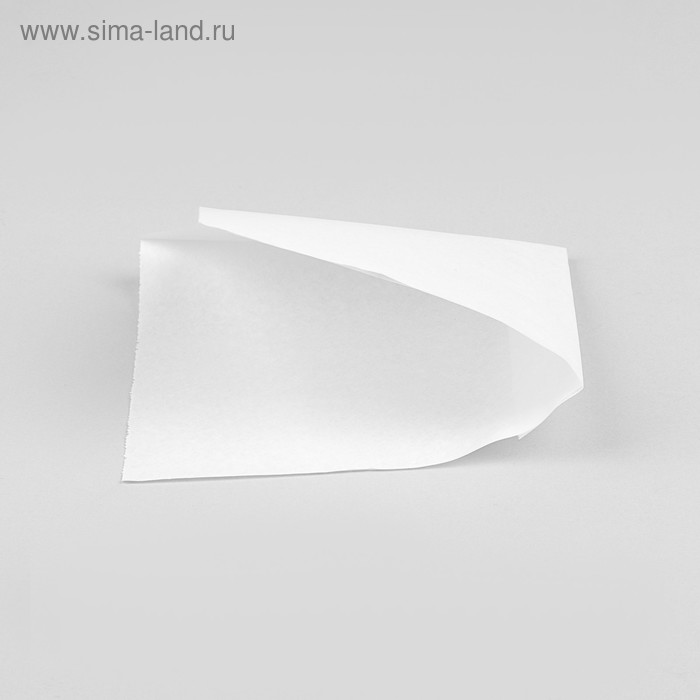 Пакет бумажный фасовочный, «Уголок», белый, 16 х 17 см - Фото 1