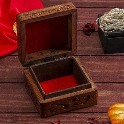 Шкатулка «Узор», 10×10×6 см, дерево