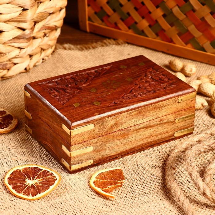 Шкатулка «Душа», 15×10×6 см, дерево