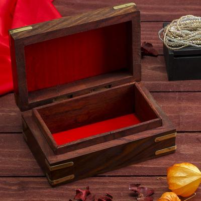 Шкатулка «Резной слоник», 15×10×6 см, дерево