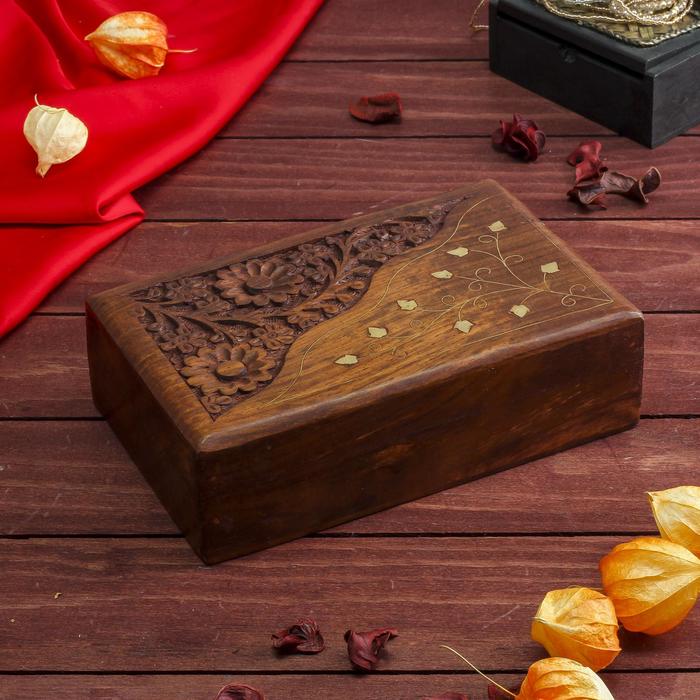 Шкатулка «Фантазия», 20×13×6 см, дерево - Фото 1