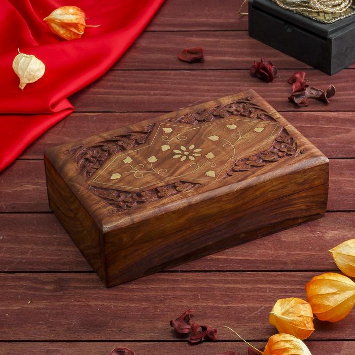 Шкатулка «Знак», 20×13×6 см, дерево - Фото 1
