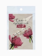 Булавка «Квартет», 7.5 см, белая в серебре - Фото 6