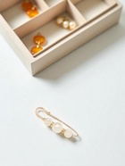 Булавка «Зефир» 7 см, белая в золоте - Фото 4