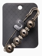 Булавка «Квартет» шар №12, 8 см, глянцевая, серая в серебре - Фото 4