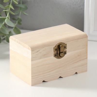 Шкатулка для росписи дерево «Сундучок», для творчества, декора, 7.5×7.5×12 см