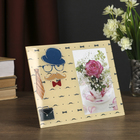 Фоторамка стекло 10х15 см "Джентльмен" с блёстками 17х22 см - Фото 2