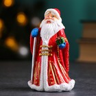 Фигура "Дед Мороз в красной шубе" 8х6х12см - фото 26594248