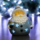 Фигура с подсветкой "Дед Мороз с подарком" 11х14х17см - фото 320006750