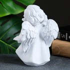 Фигура "Ангел с фонариком" белый 7х10х15см - Фото 3