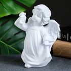 Фигура "Ангел с фонариком" белый 7х10х15см - Фото 4