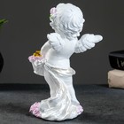 Фигура "Ангел хранящий любовь" белый 10х10х20,5см - фото 24230114