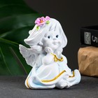 Фигура "Малышка-ангел с цветами в волосах" 7х8х9см - фото 318128700