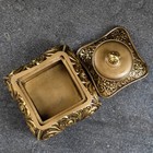 Шкатулка, золото 13х13х13см - фото 24684039