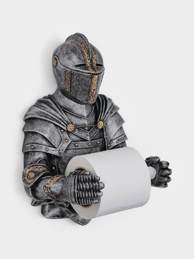 Держатель для туалетной бумаги «Рыцарь», 18×22×32 см, хром