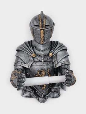 Держатель для туалетной бумаги «Рыцарь», 18×22×32 см, хром