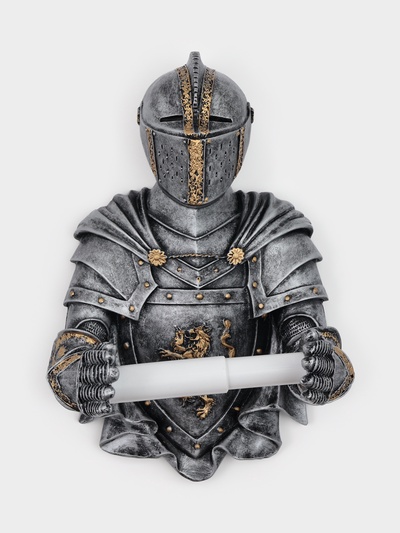 Держатель для туалетной бумаги «Рыцарь», 18×22×32 см, хром