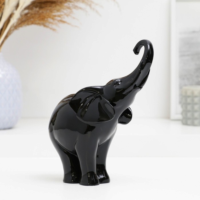Фигура "Слон" черный, 16х9х18см - Фото 1