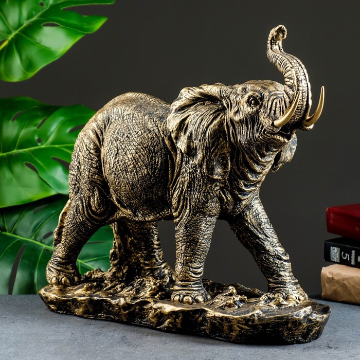 Фигура "Слон" бронза, 43х18х35см - Фото 1