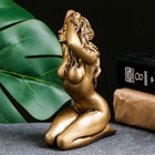 Фигурка полистоун «Девушка на коленях», под золото, 10×6×15 см 3928137 - фото 16010297