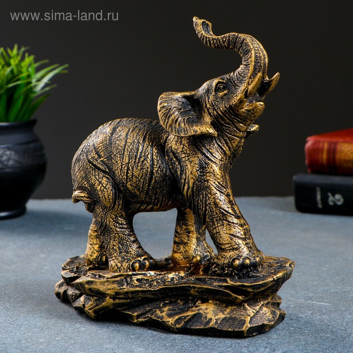 Фигура "Слон " бронза, 17х9х19см - Фото 1