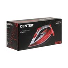 Утюг Centek CT-2346, 3000 Вт, керамическая подошва, паровой удар, самоочистка, красный 2868509 - фото 57706