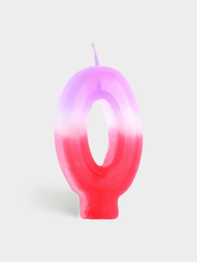 Свеча цифра для торта «0», 8×3.75×1 см