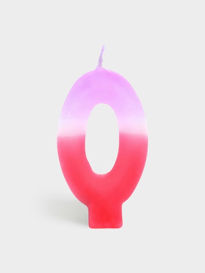 Свеча цифра для торта «0», 8×3.75×1 см