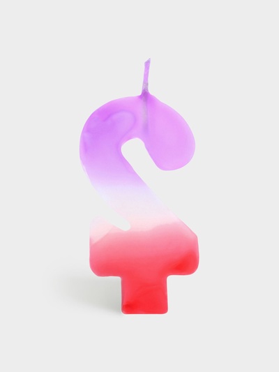 Свеча цифра для торта «2», 8×3.75×1 см