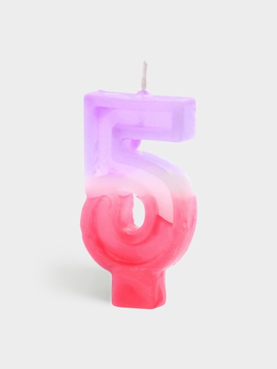 Свеча цифра для торта «5», 8×3.75×1 см