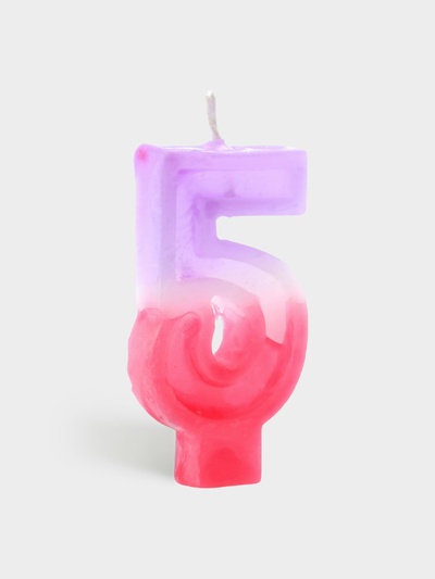 Свеча цифра для торта «5», 8×3.75×1 см