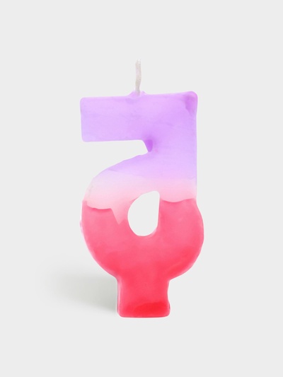 Свеча цифра для торта «5», 8×3.75×1 см